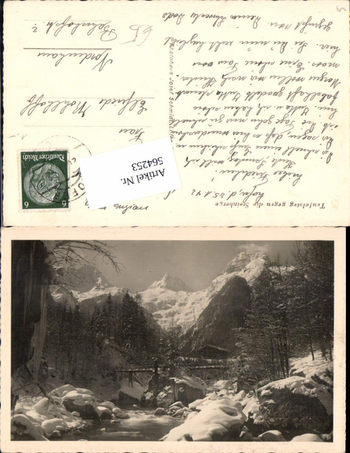 564253,Foto Ak Lofer Teufelsteg geg. d. Steinberge