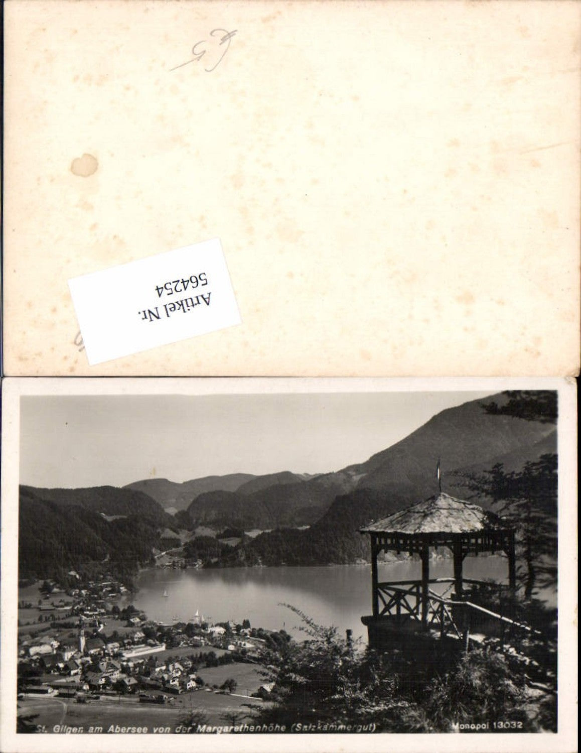 564254, Photo Ak St Gilgen a. Abersee Wolfgangsee vd Margarethenhöhe