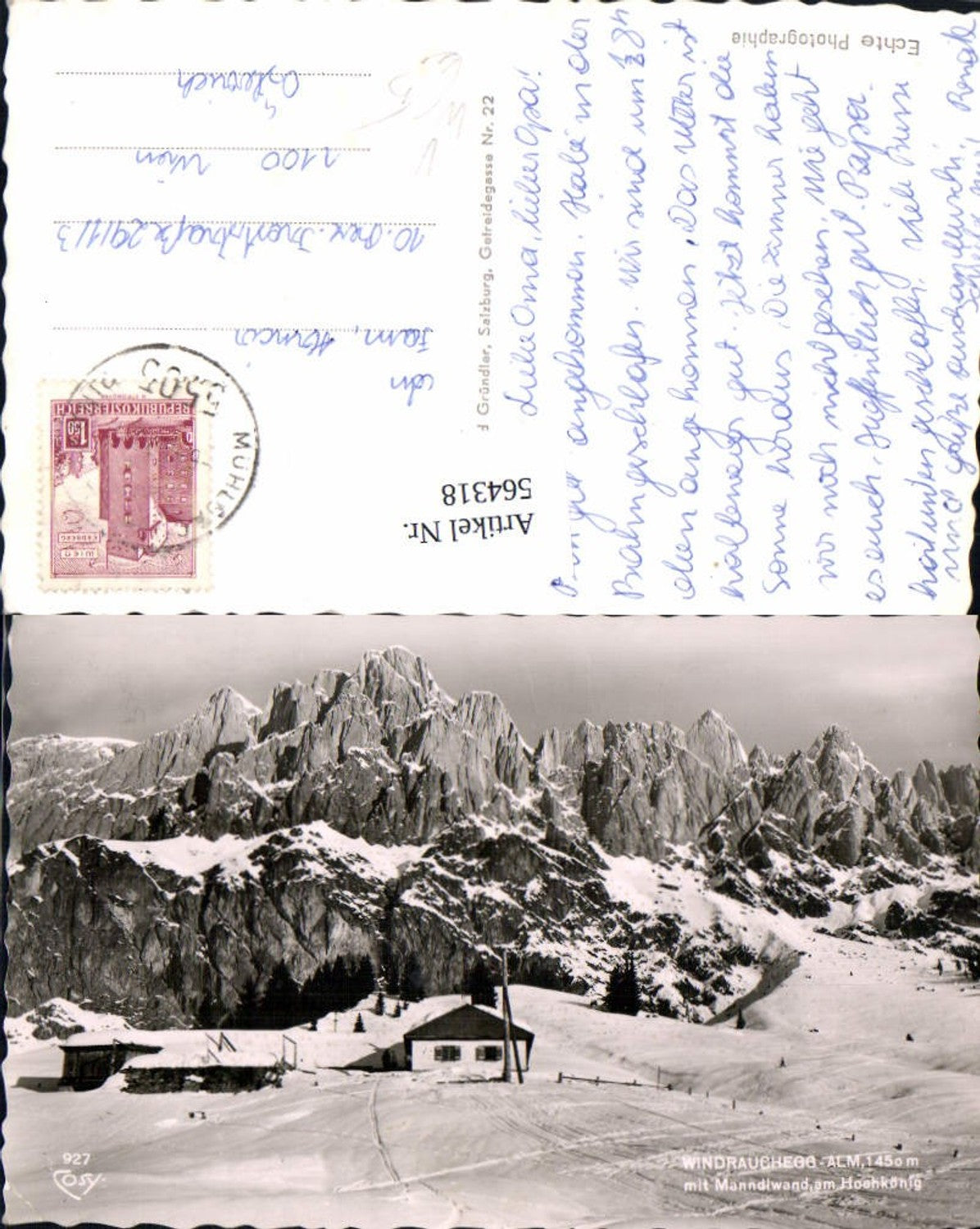 Alte Ansichtskarte – Old Postcard