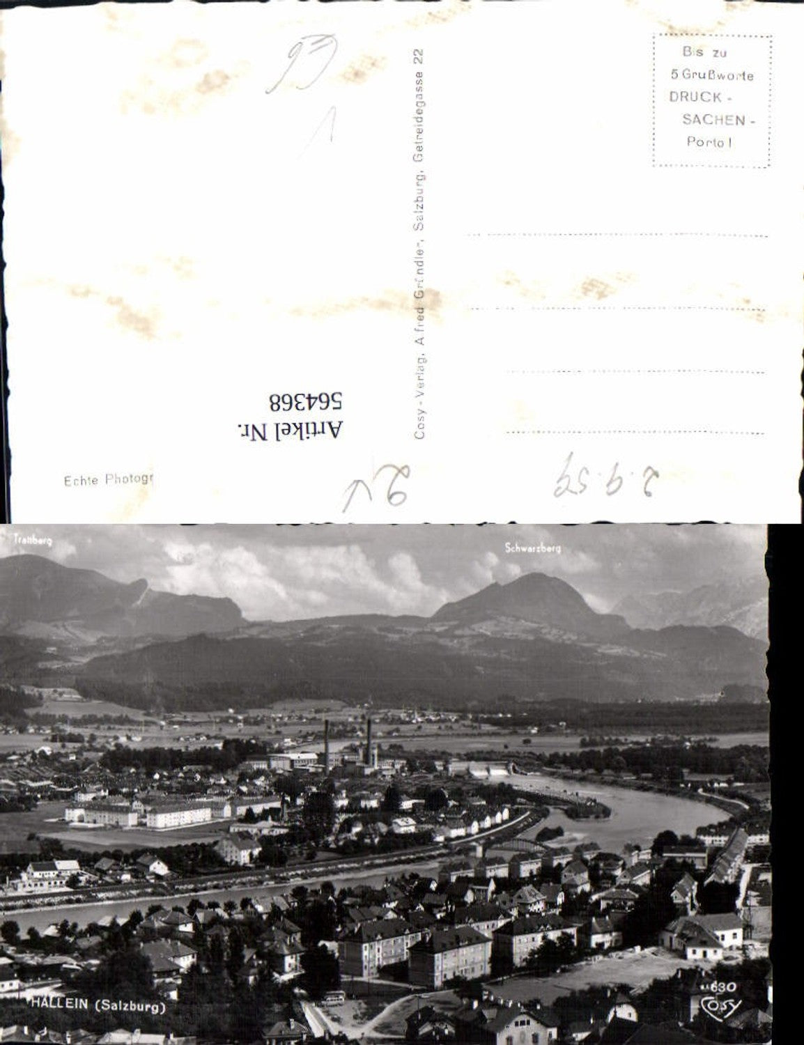 564368,Foto Ak Hallein Totale pub Cosy 630
