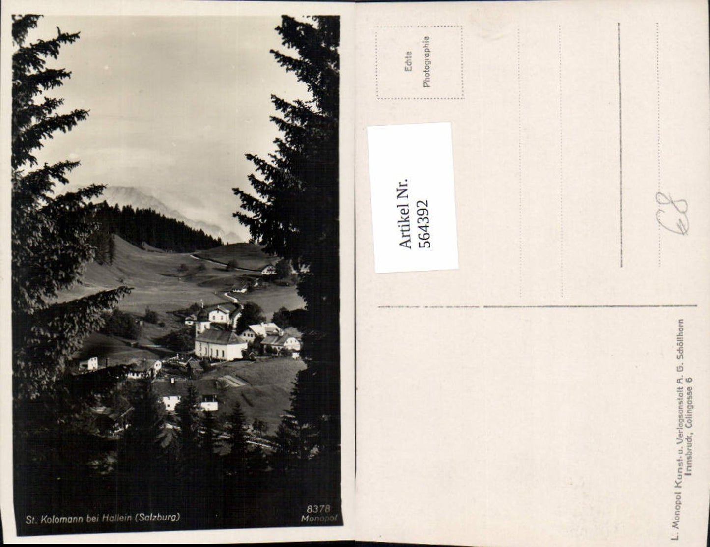 564392,Foto Ak Sankt Koloman St Kolomann b. Hallein