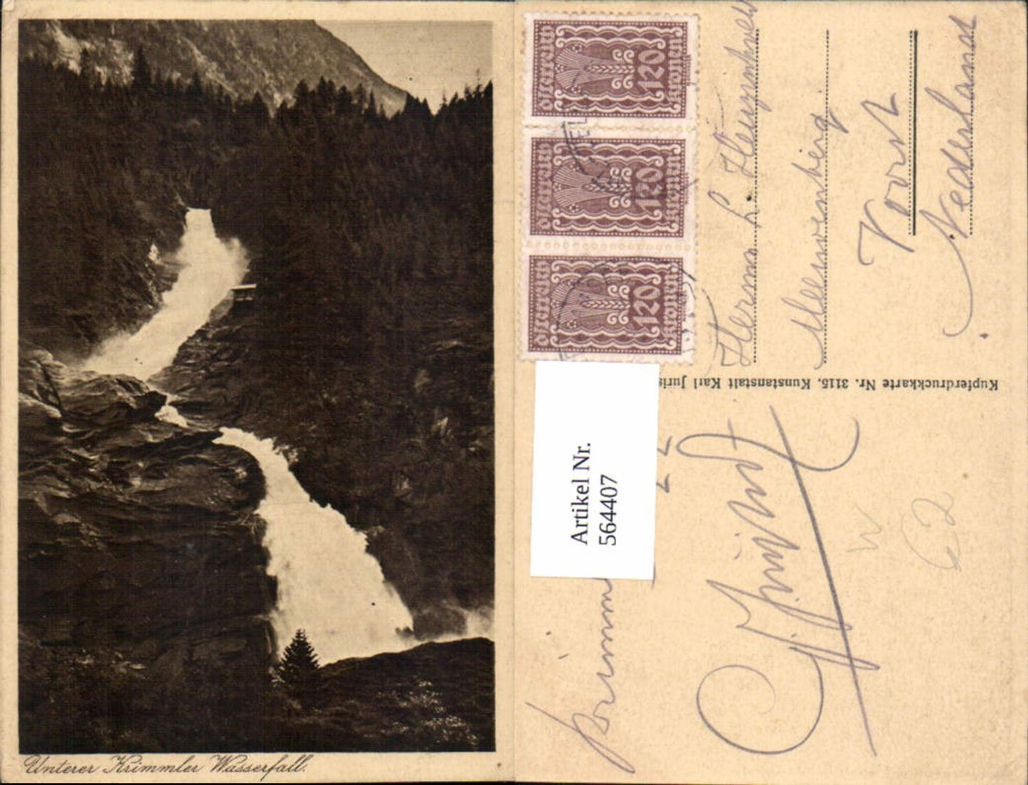 564407,Krimml Unterer Krimmler Wasserfall