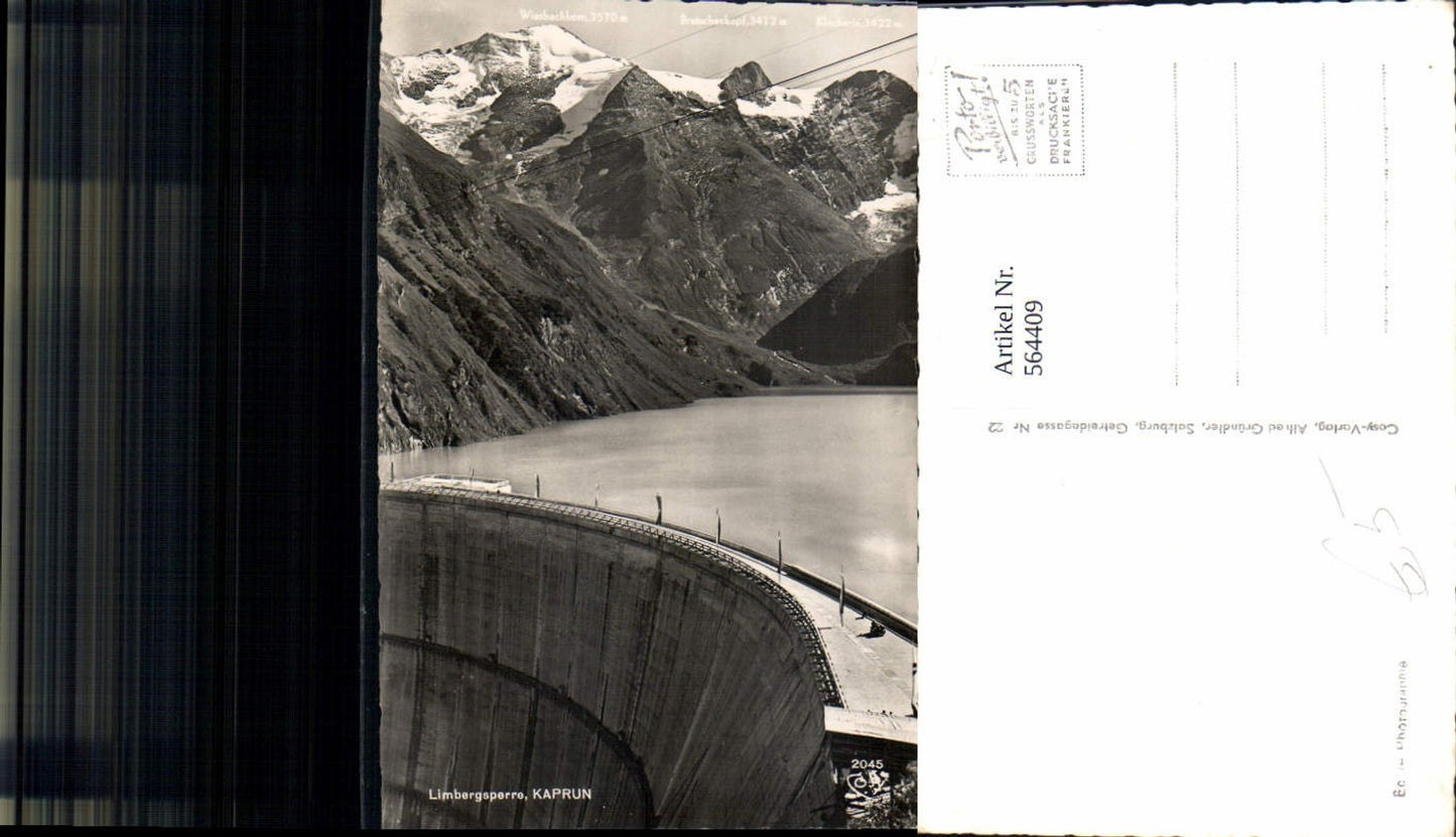 564409,Kaprun Limbergsperre Stauwerk Talsperre