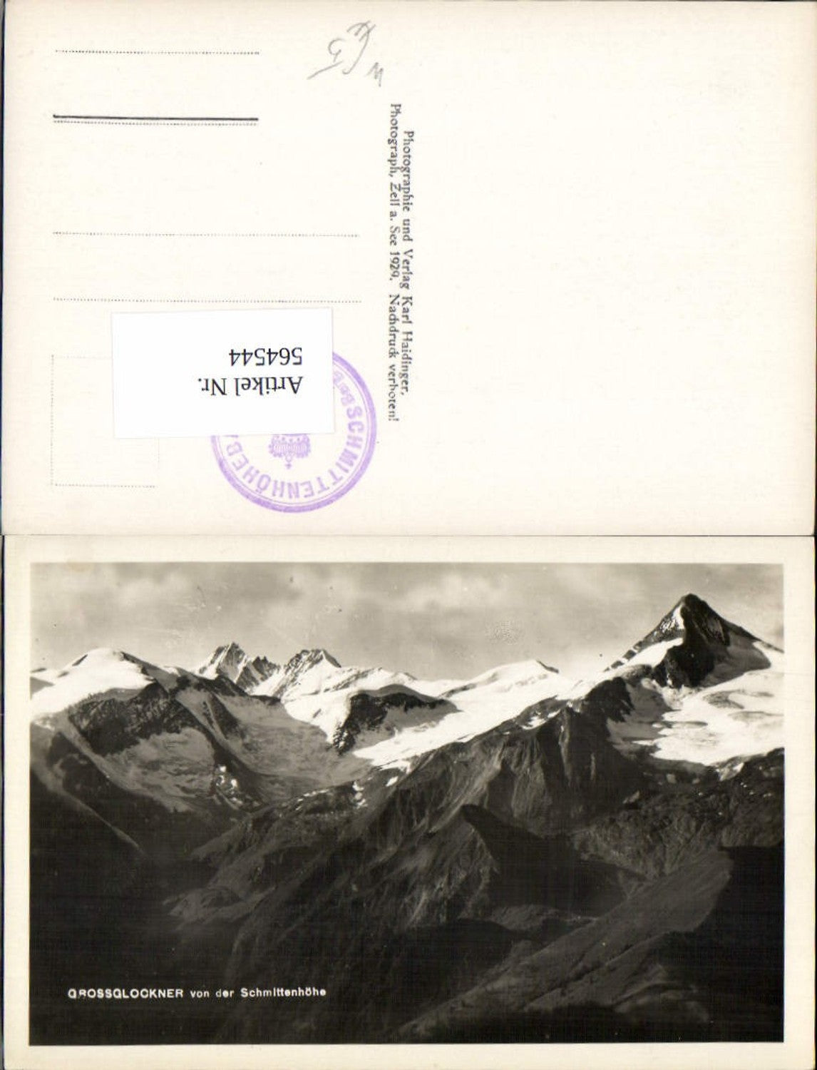 564544,Zell am See Schmittenhöhe Großglockner