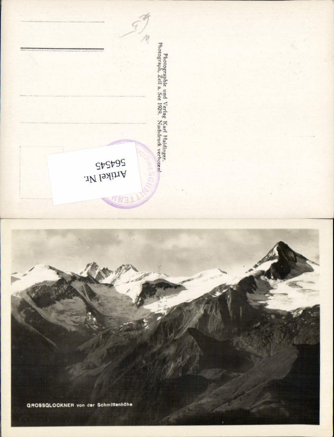 564545,Zell am See Schmittenhöhe Großglockner