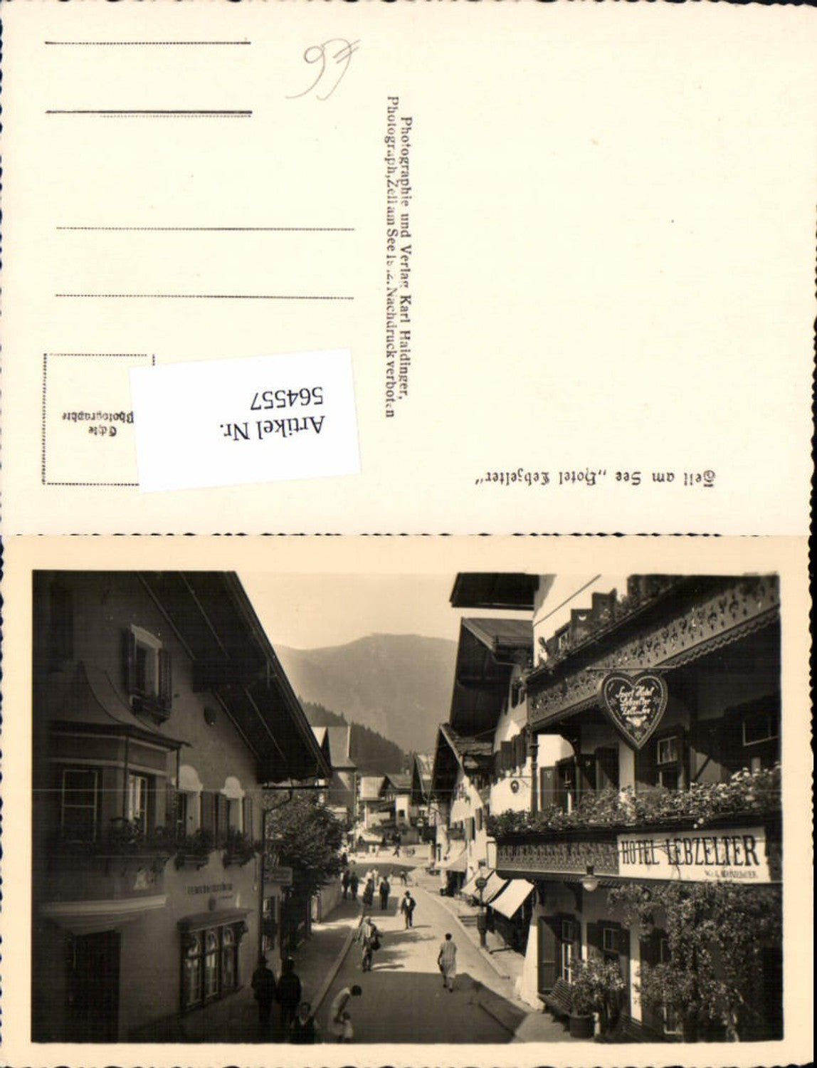 564557,Zell am See Straßenansicht Hotel Lebzelter