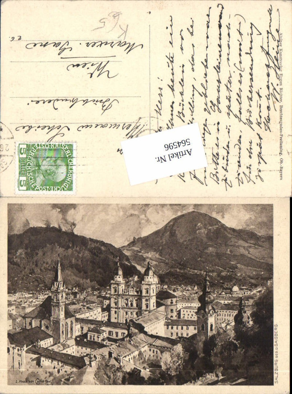 564596, great artists AK E. Harrison Compton Salzburg City