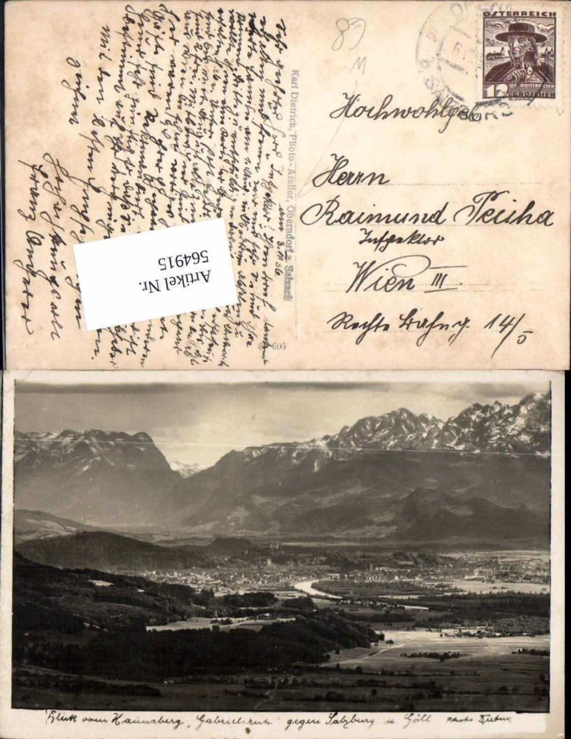 564915, Haunsberg Salzburg Göll Oberndorf pub Karl Dietrich Photo Atelier