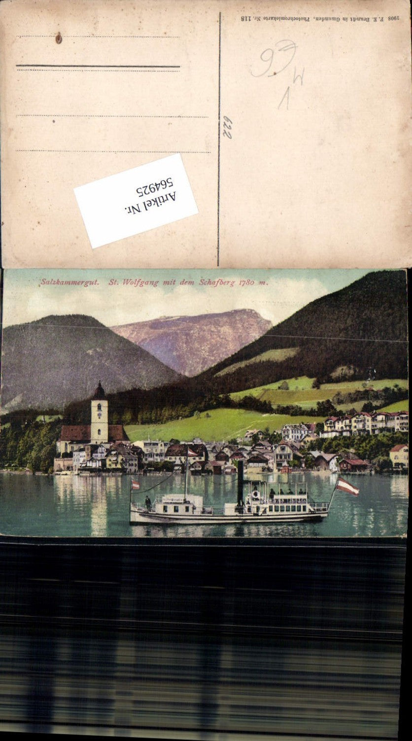 564925,Salzkammergut St. Wolfgang am Wolfgangsee Dampfer pub Brandt 118