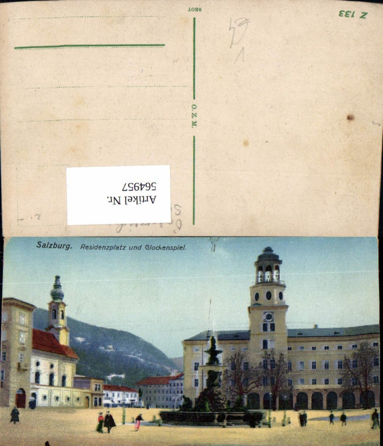 564957, Salzburg Residenzplatz and Glockenspiel Fountain pub Ottmar Zieher Z 133