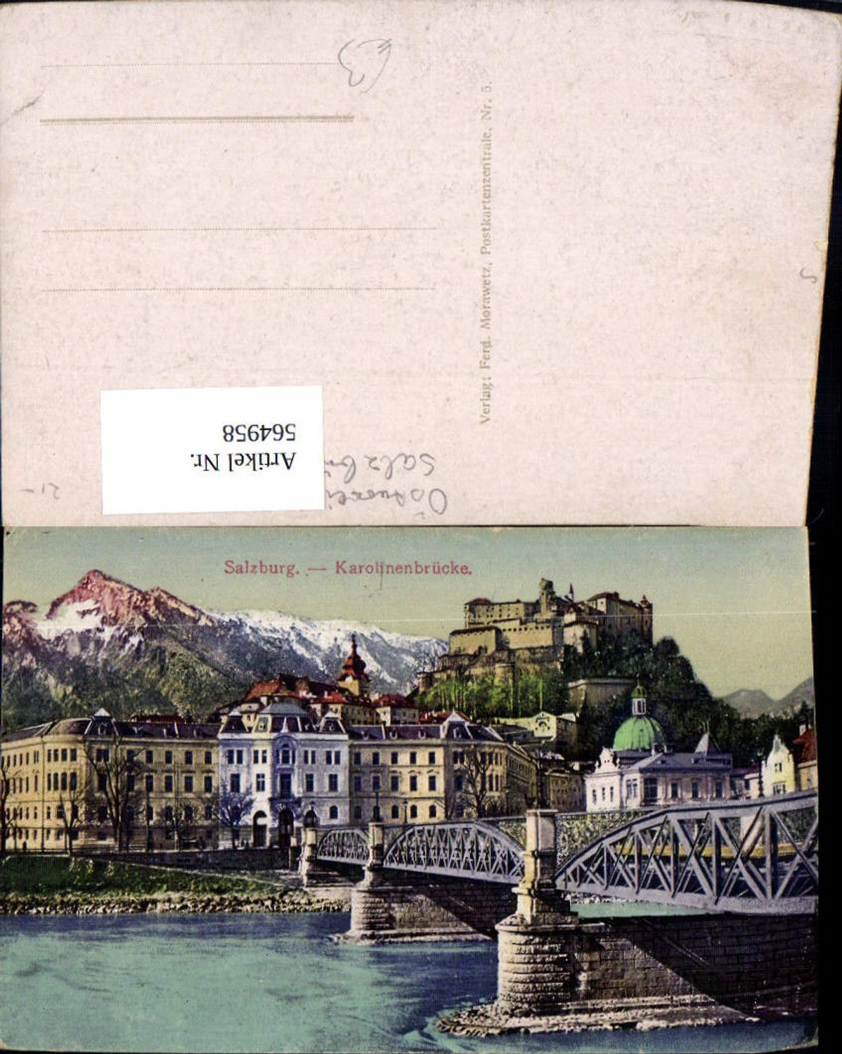 564958, Salzburg Karolinenbrücke Bridge