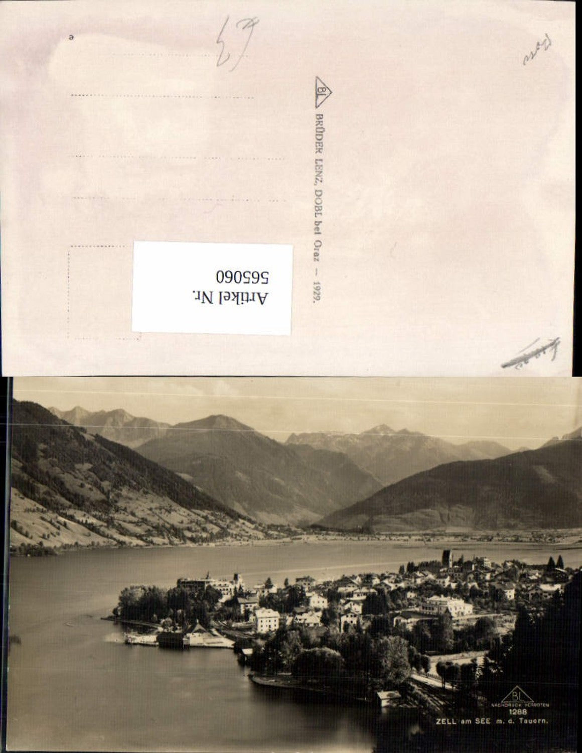 565060,Foto Ak Zell am See m. d. Kitzsteinhorn