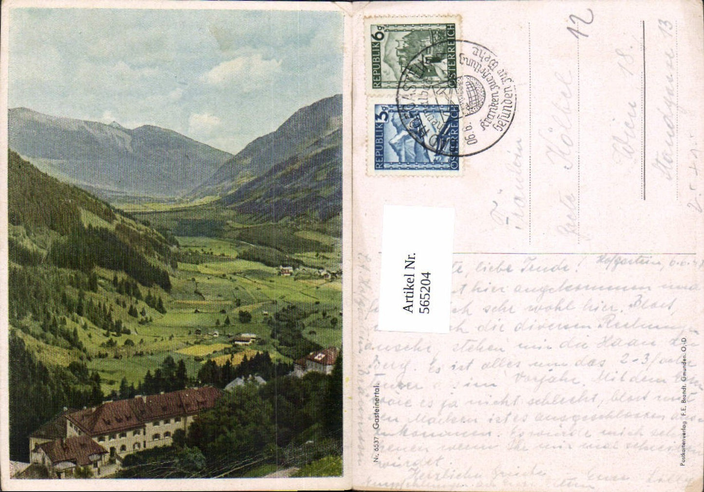 565204,Bad Gastein Gasteinertal pub F. E. Brandt