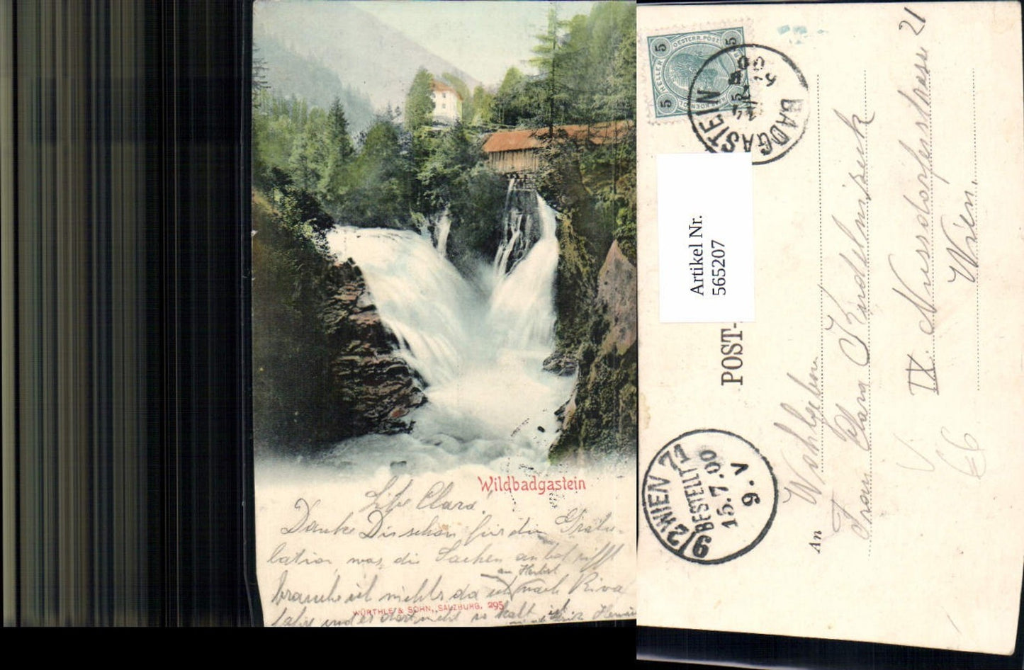565207,Bad Gastein Wildbadgastein Wasserfall pub Würthle u. Sohn 295