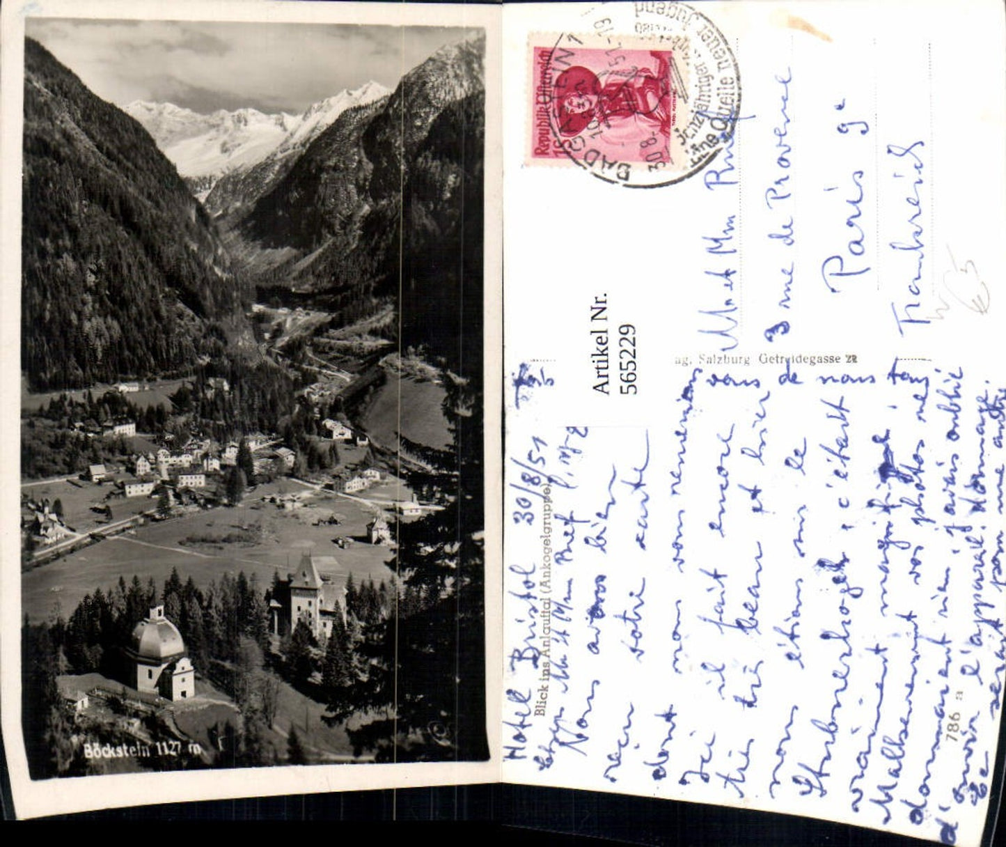 565229,Bad Gastein Böckstein Blick ins Anlauftal Ankogelgruppe
