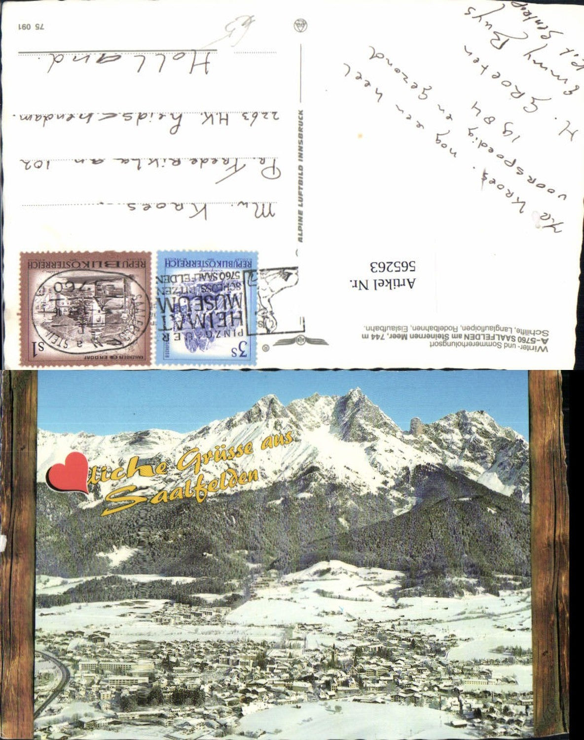 565263,Saalfelden am Steinernen Meer Winteransicht