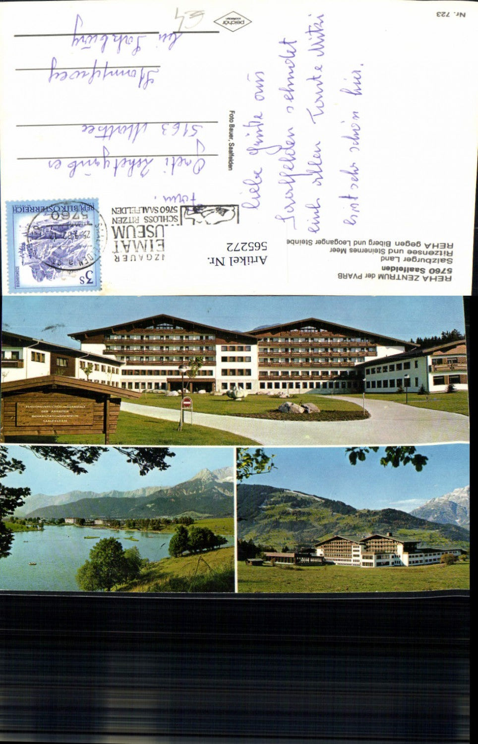 565272,Mehrbild Ak Saalfelden am Steinernen Meer Rehe Zentrum der PVARB Ritzensee