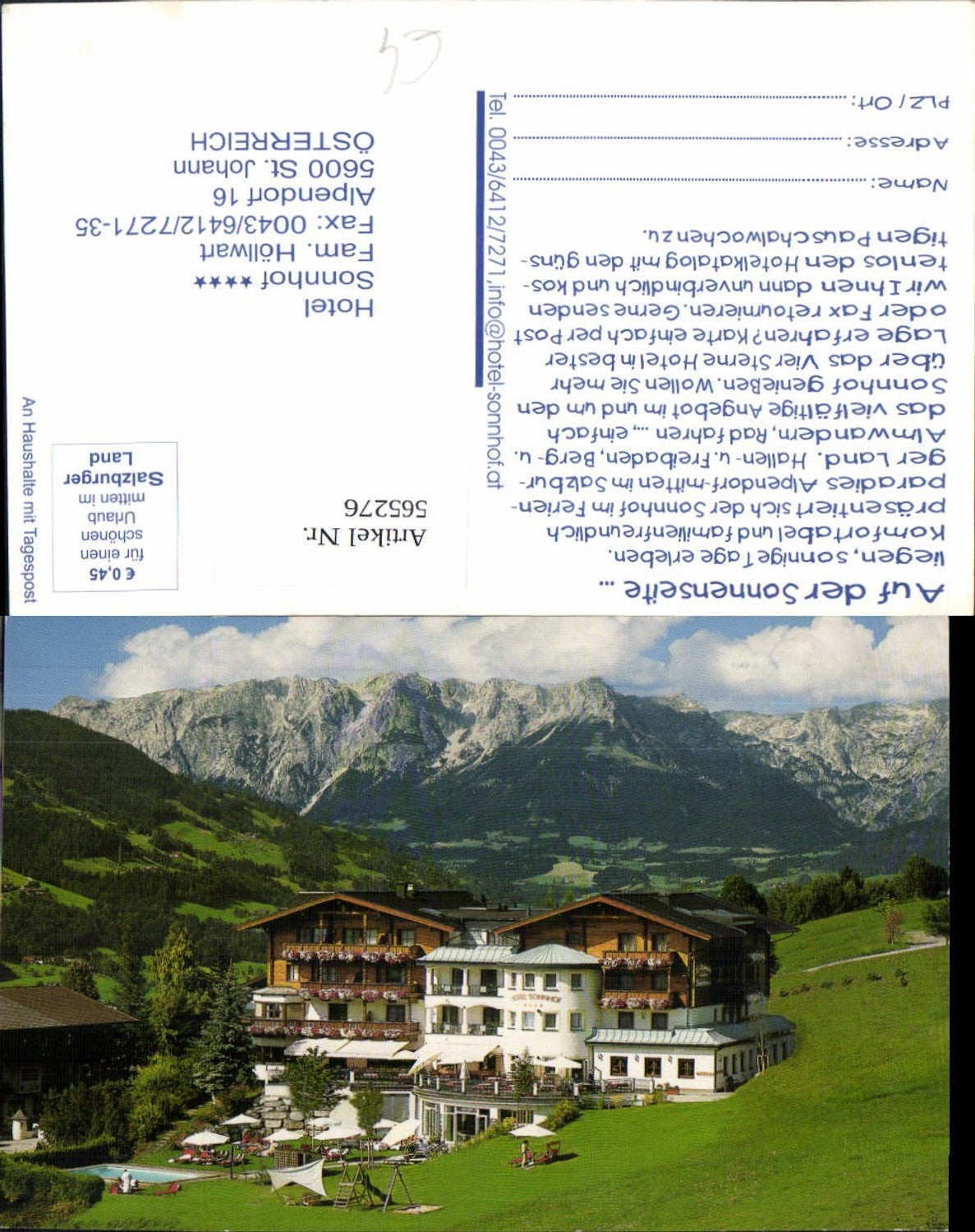 565276,St. Johann im Pongau Hotel Sonnhof