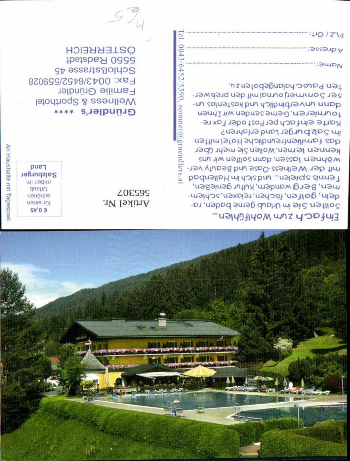 565307,Radstadt Gründlers Wellness u. Sporthotel Schwimmbad