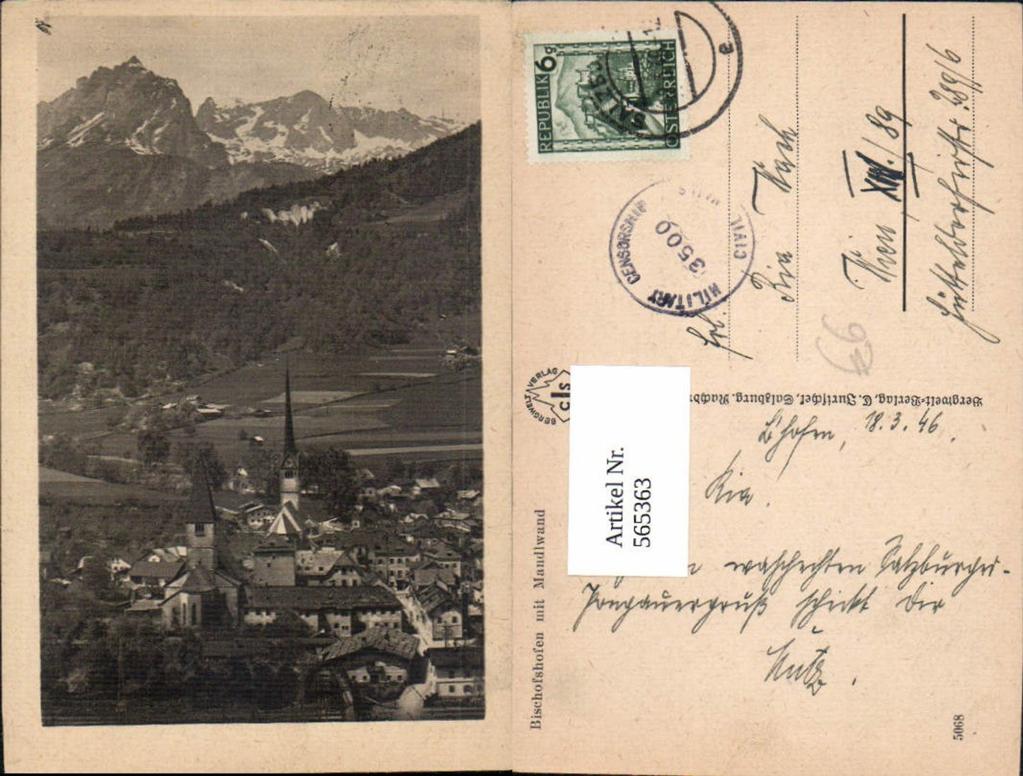 565363,Bischofshofen m. Mandlwand