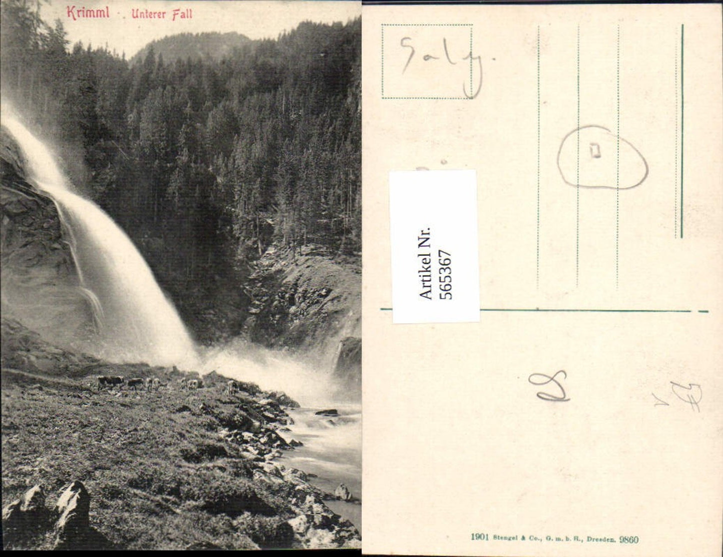 565367,Krimml Unterer Fall Wasserfall pub Stengel Co 9860