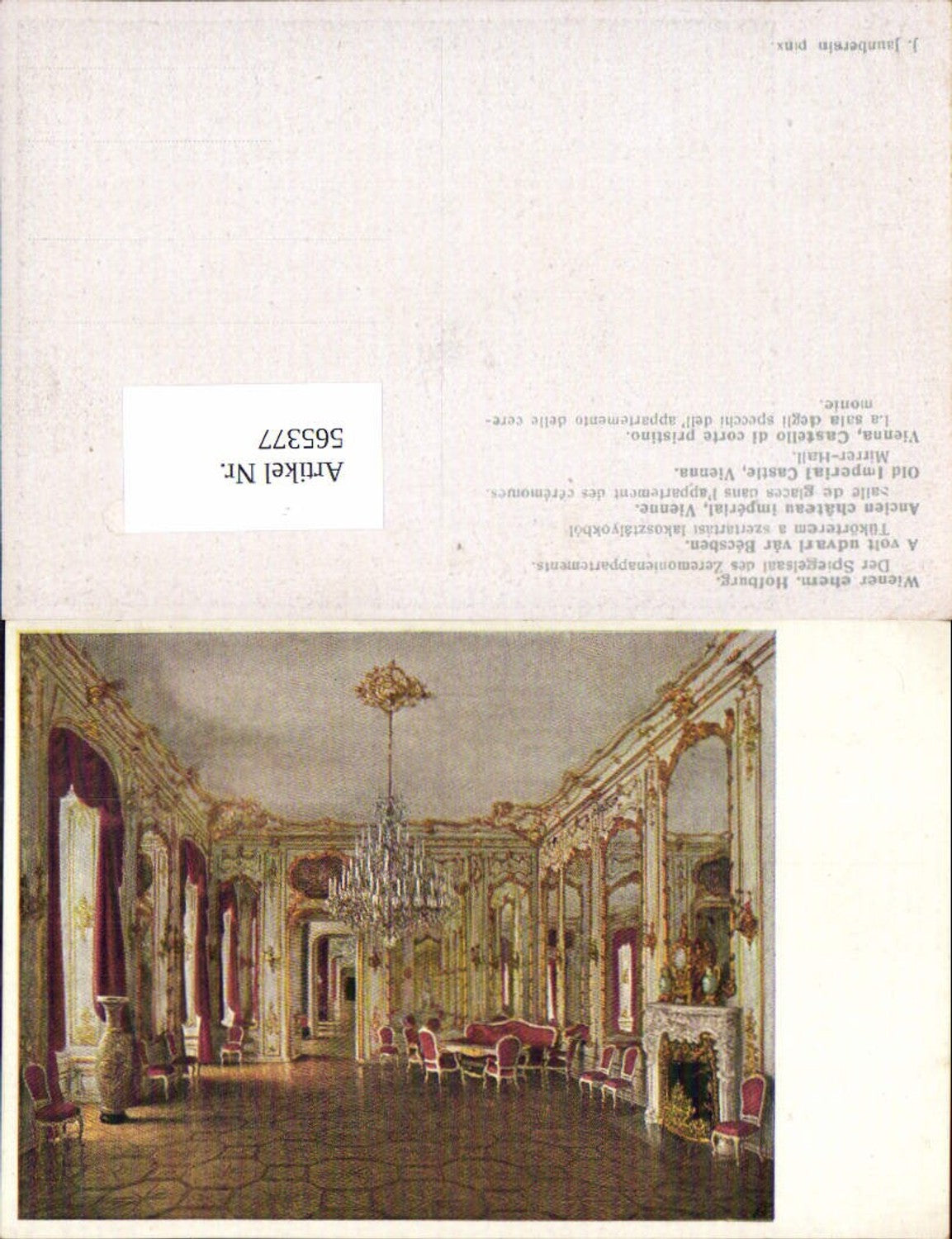 565377,Künstler AK J. Jaunbersin Wien ehem. Hofburg