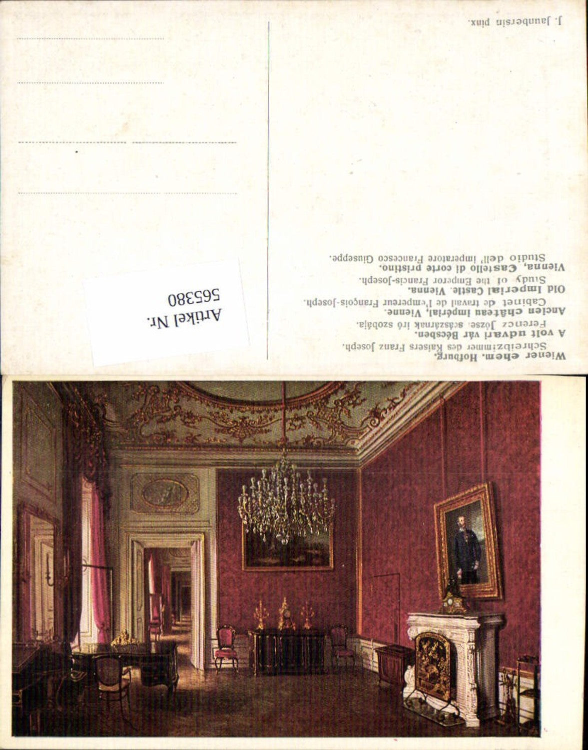 565380,Künstler AK J. Jaunbersin Wien ehem. Hofburg