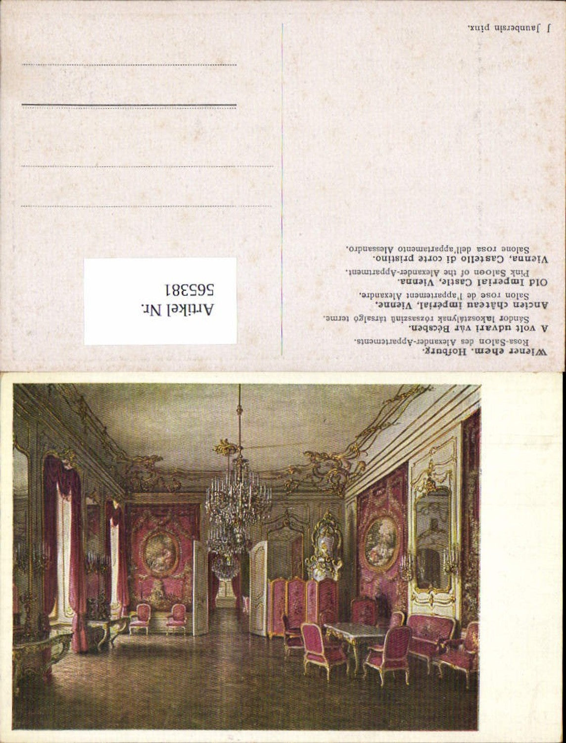 565381,Künstler AK J. Jaunbersin Wien ehem. Hofburg