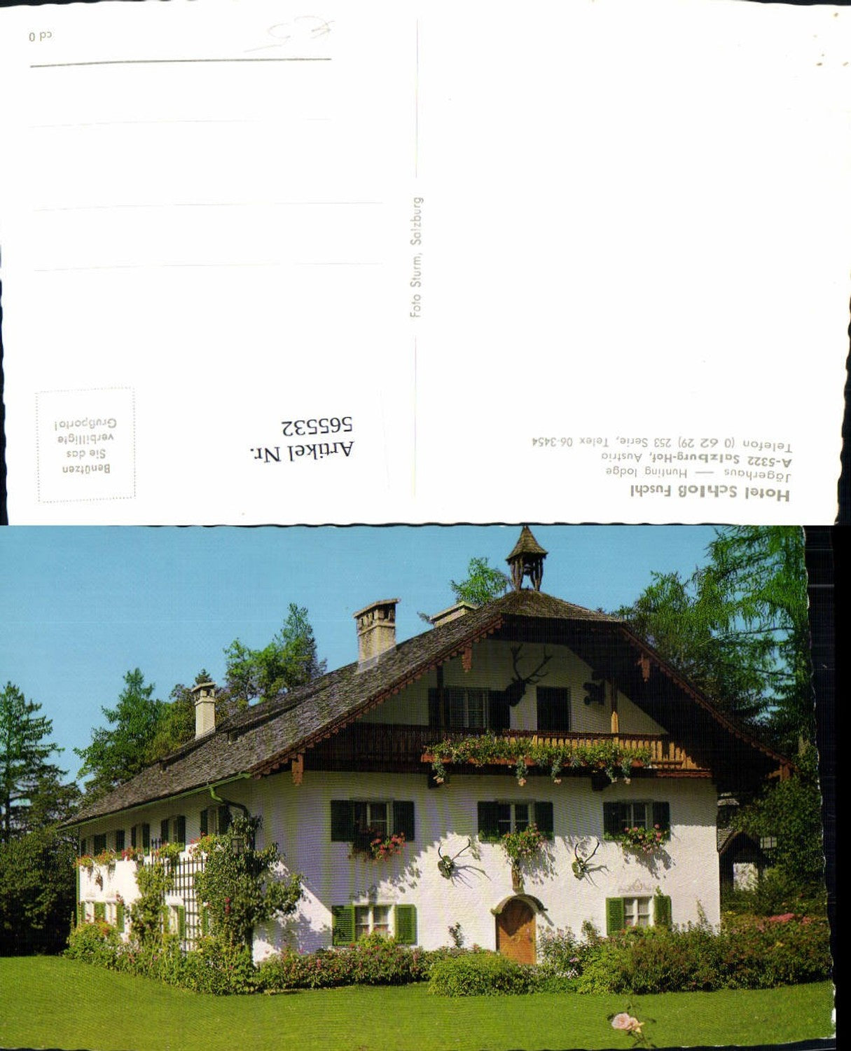565532, Salzburg Hof Hotel Schloß Fuschl Jägerhaus