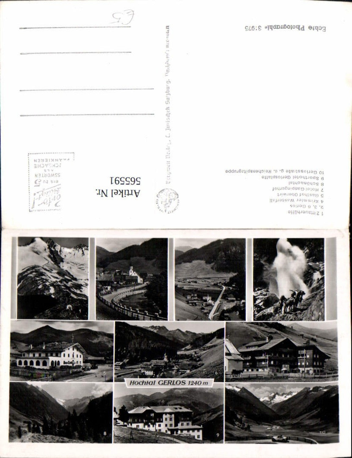 565591,Mehrbild Ak Hochtal Gerlos Zillertal Arena Krimml Schönachtal Zittauerhütte