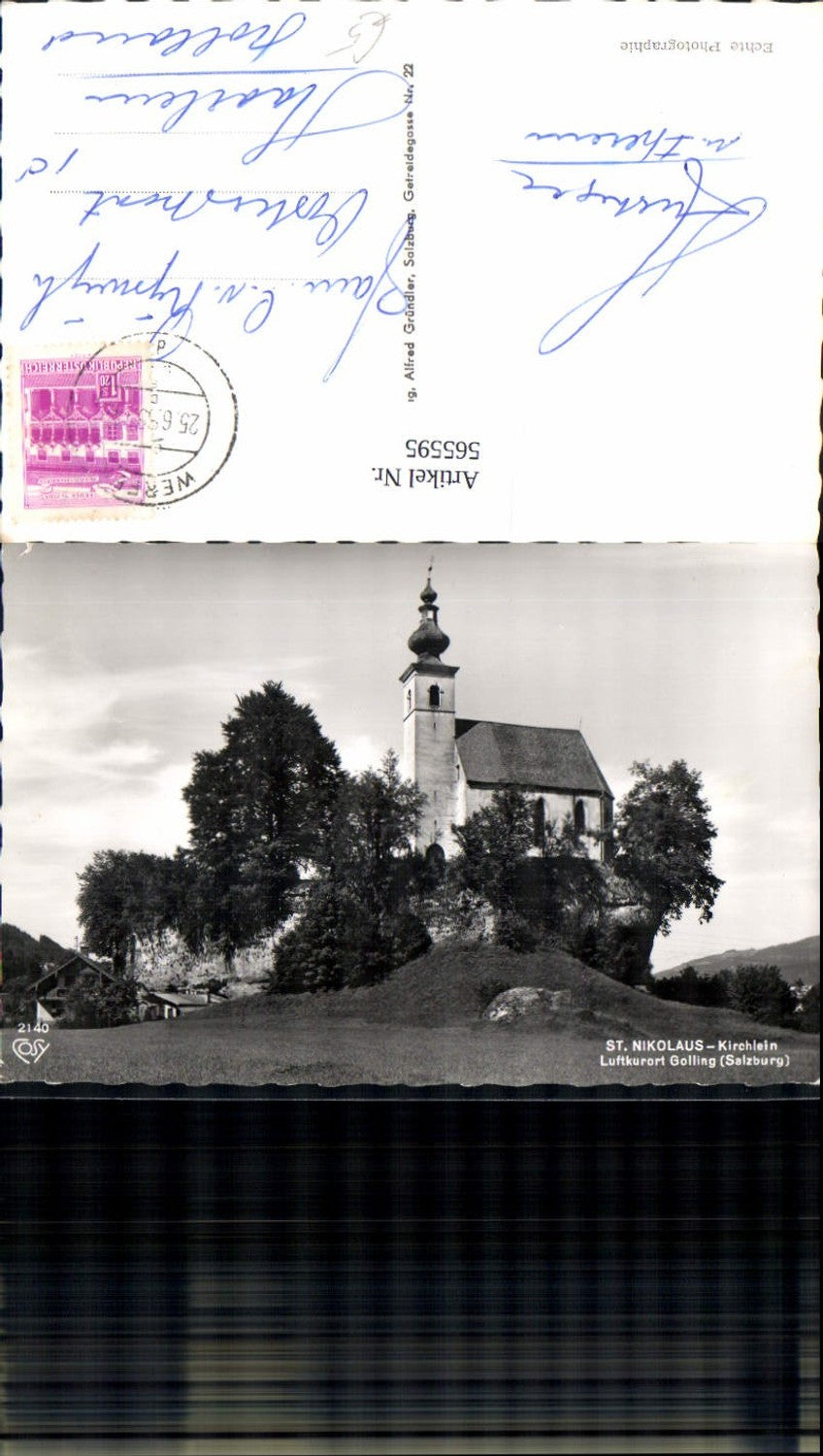 565595,Foto Ak St Nikolaus Kirchlein b. Golling an der Salzach