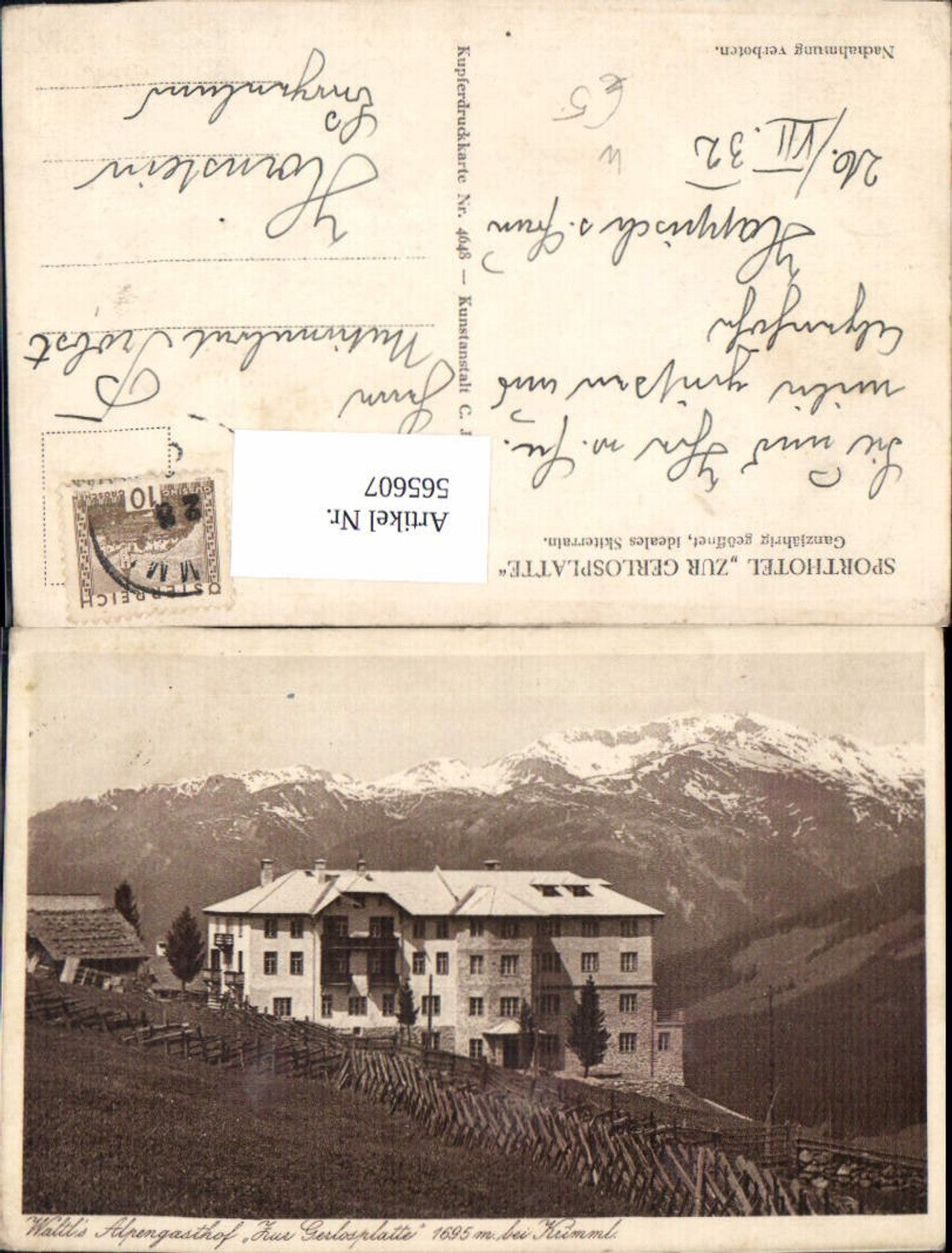 565607,Waltls Alpengasthof Zur Gerlosplatte Krimml