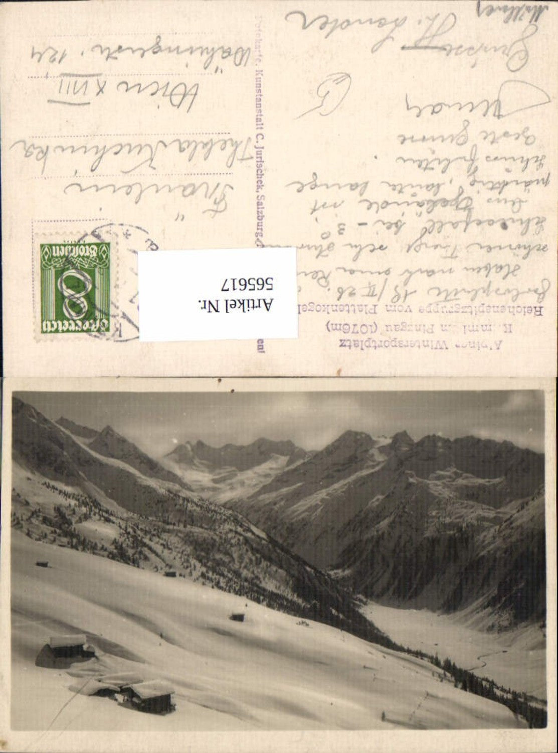 565617,Krimml Pinzgau Reichenspitzgruppe v. Plattenkogel Wintersport