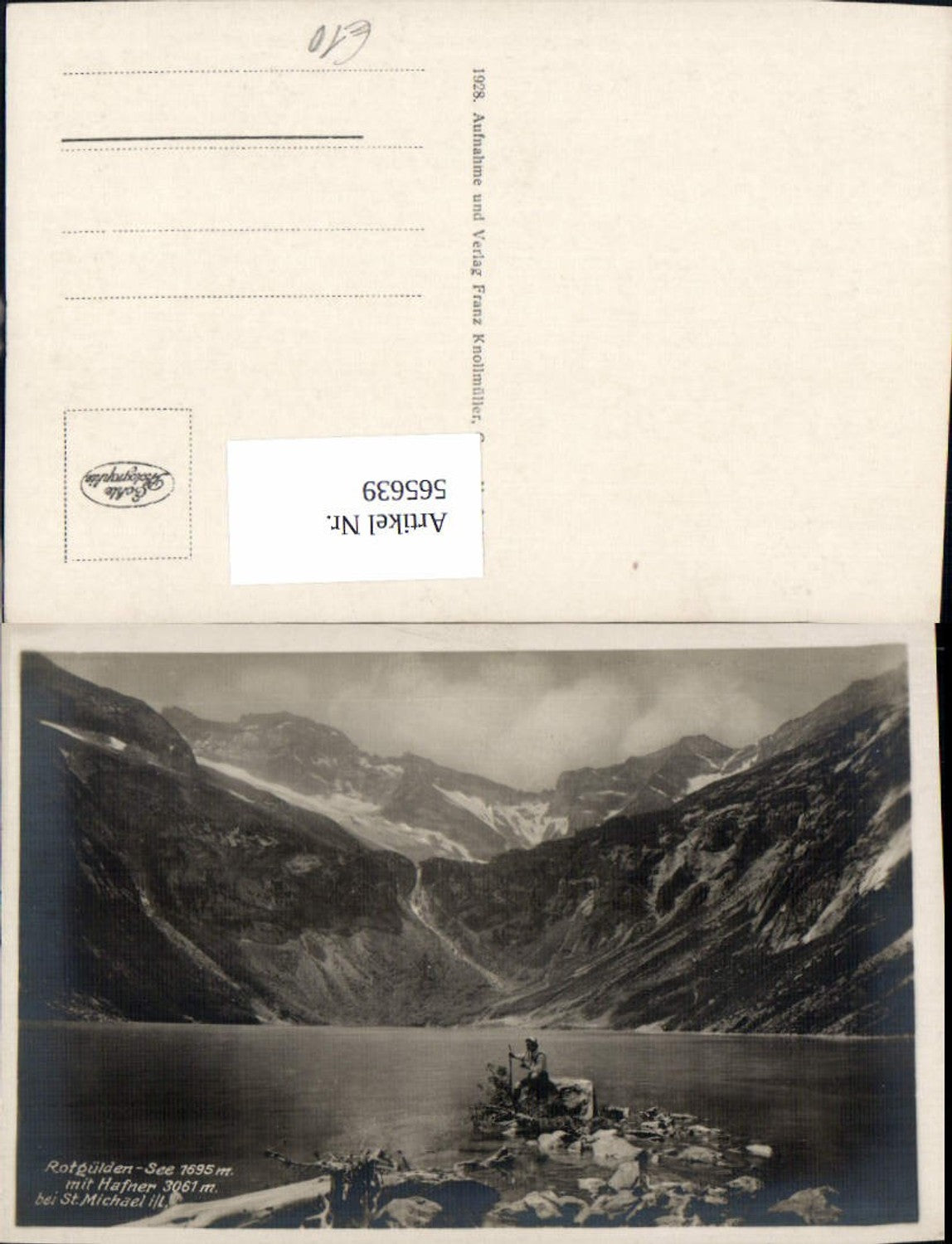 565639,Foto Ak Rotgüldensee m. Hafner b. Sankt Michael im Lungau