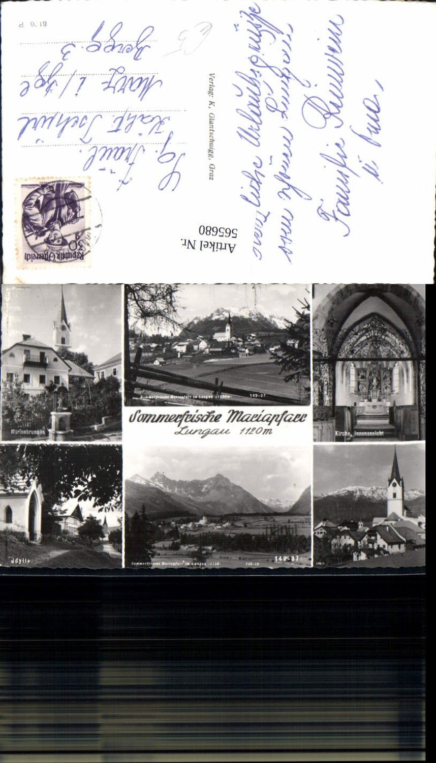 565680,Mehrbild Ak Mariapfarr Lungau Kirche Marienbrunnen