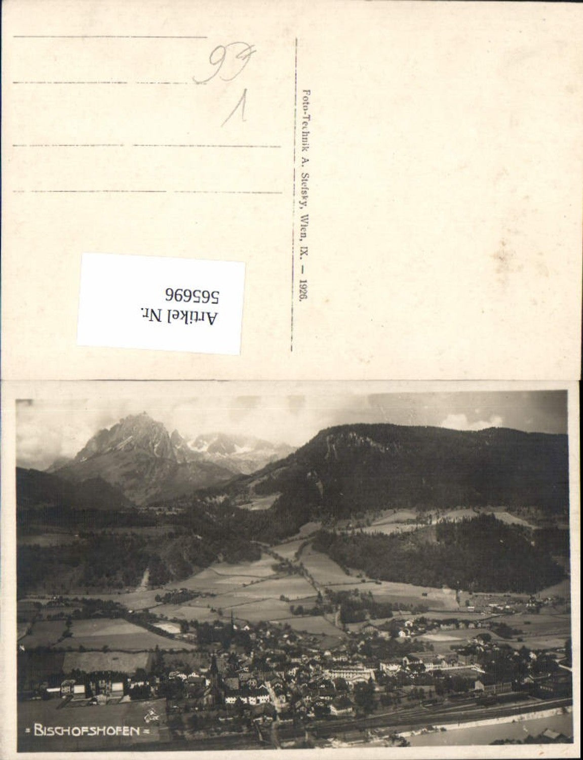 565696,Foto Ak Bischofshofen Totale pub A. Stefsky