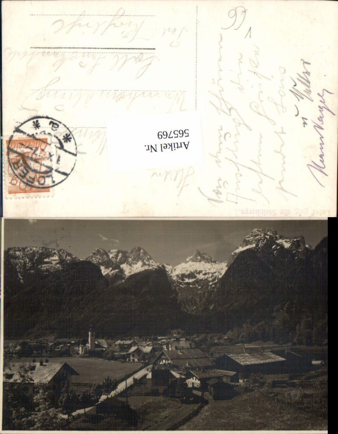 565769,Foto Ak Lofer geg d. Steinberge pub Josef Schmidt
