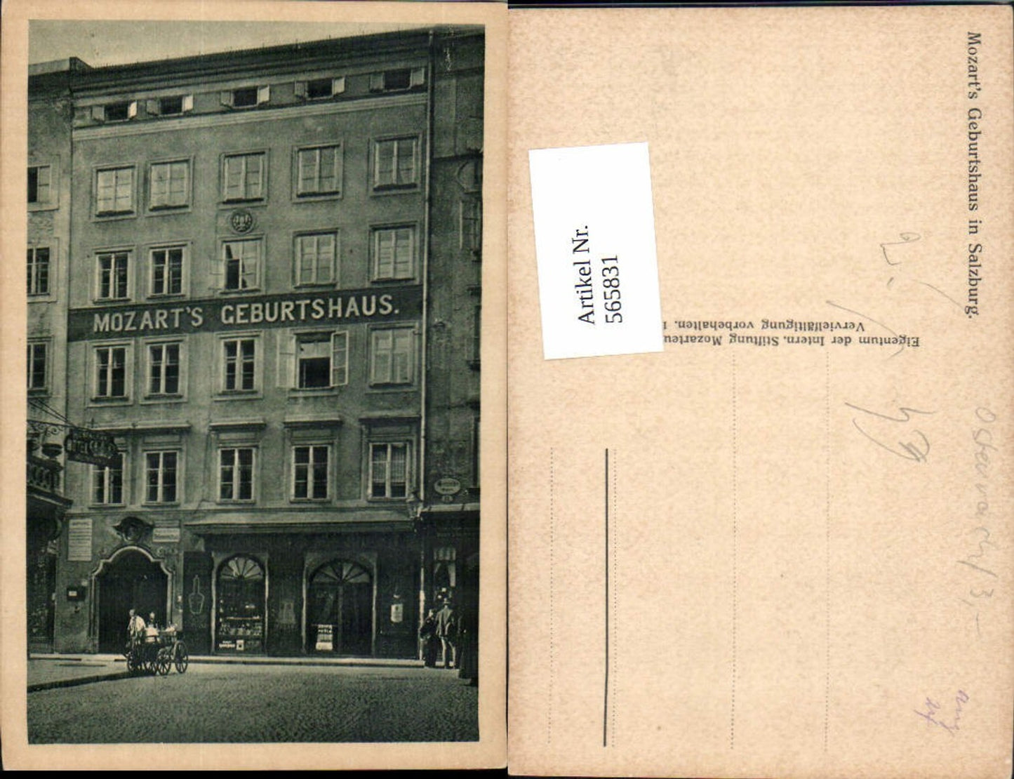 565831, Salzburg Mozart Birthplace Getreidegasse