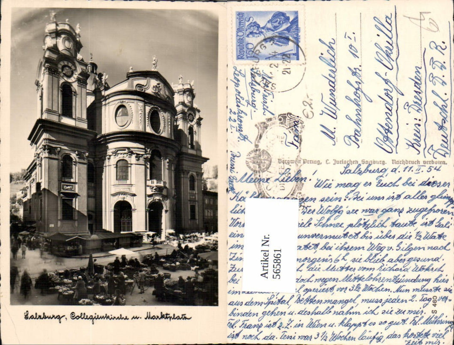 565861, Salzburg Collegiate Church and Market Square