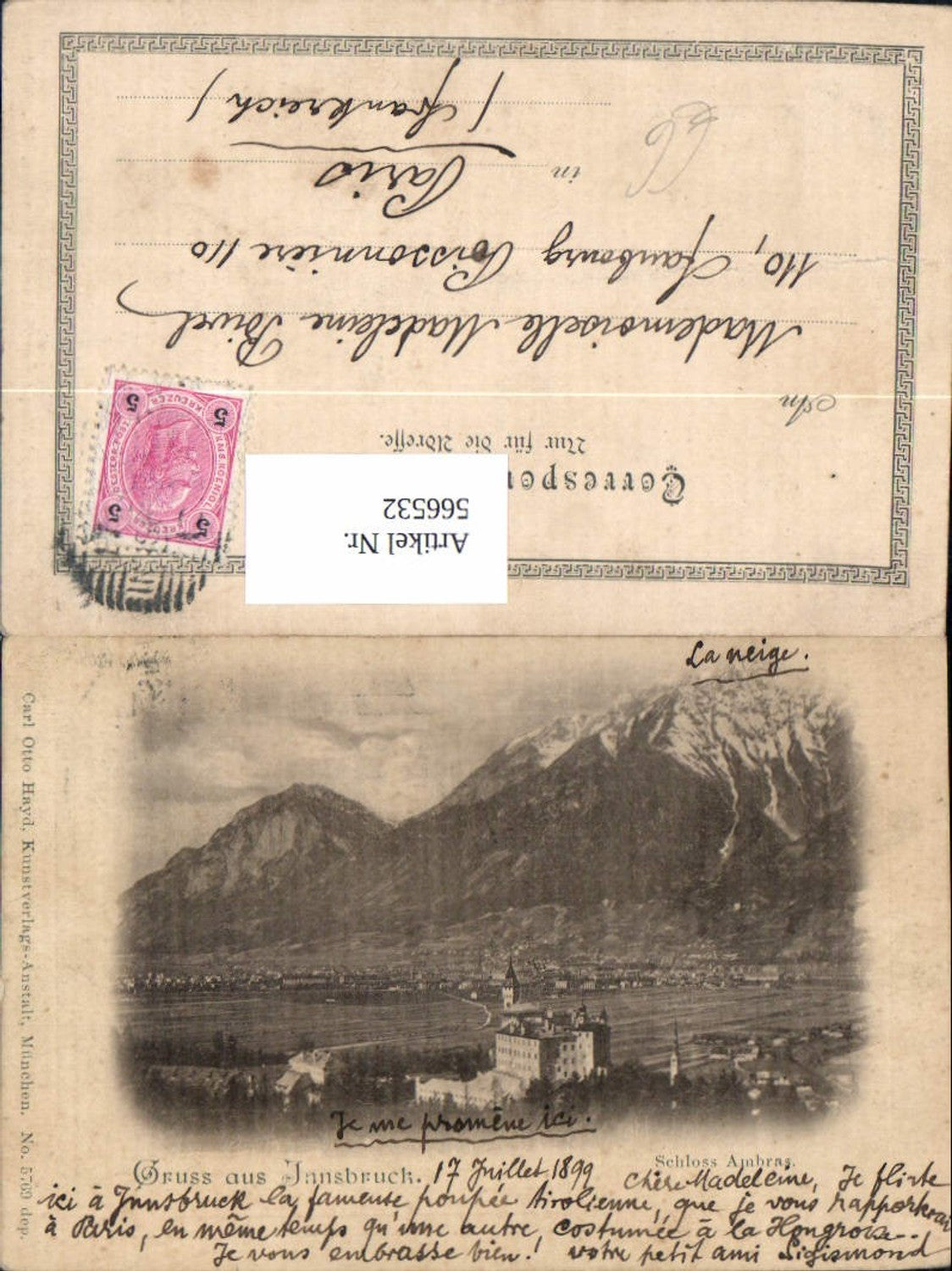 Alte Ansichtskarte – Old Postcard
