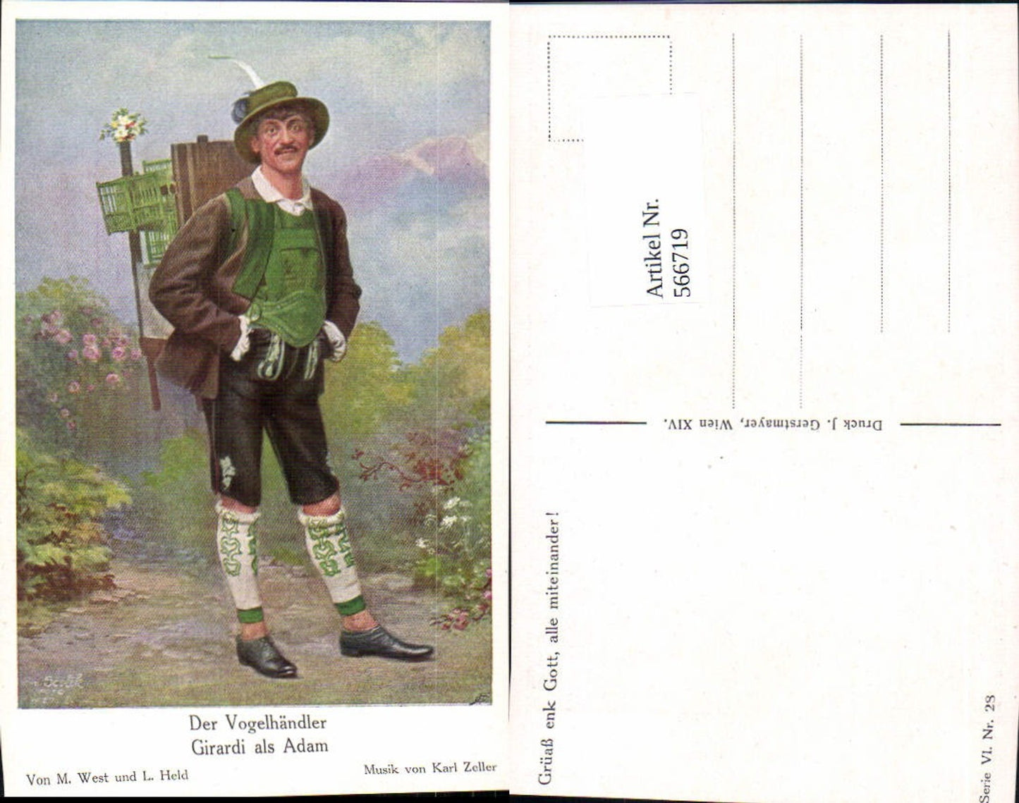 566719,Alexander Girardi Der Vogelhändler Karl Zeller