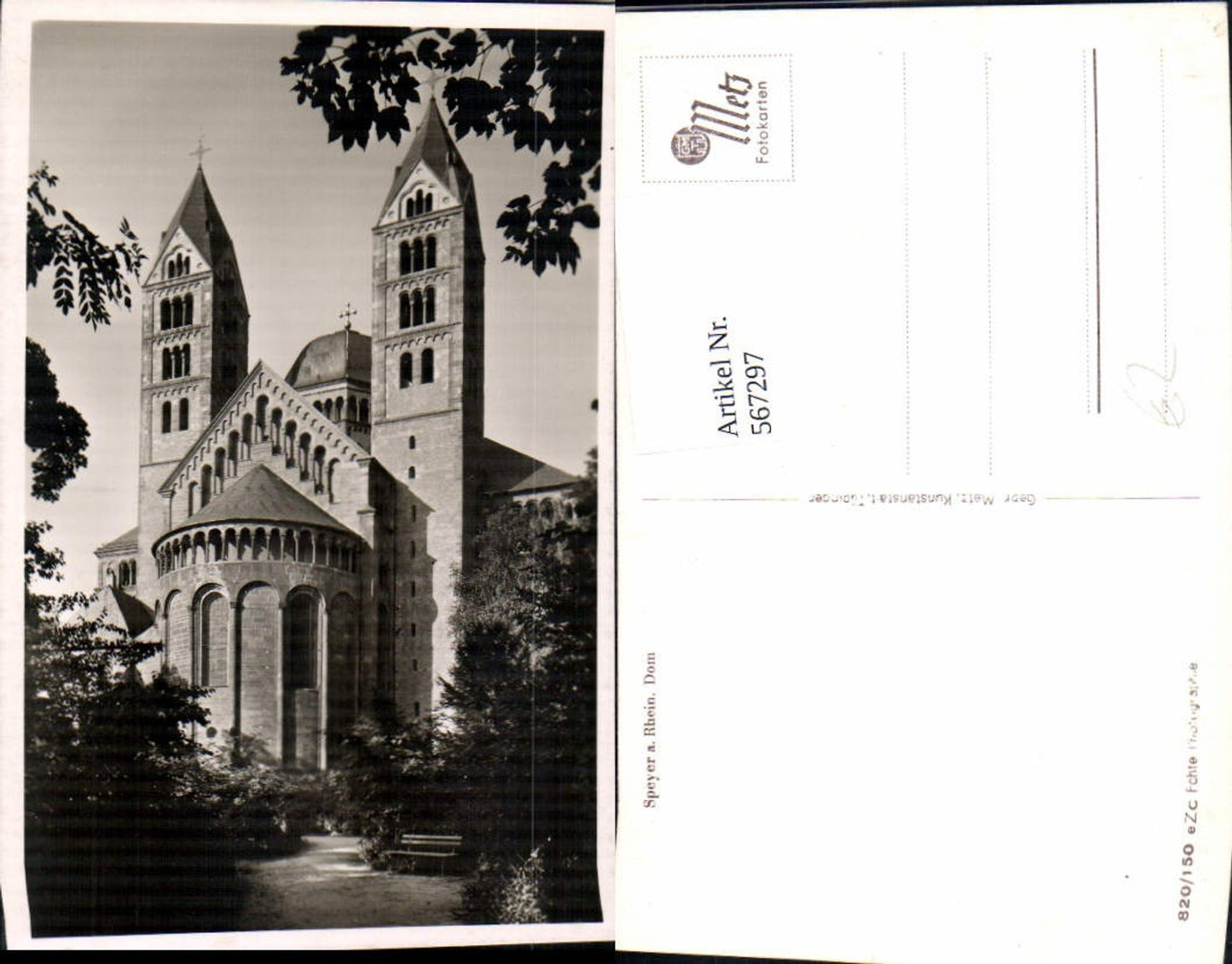 567297,Foto Ak Speyer a. Rhein Dom