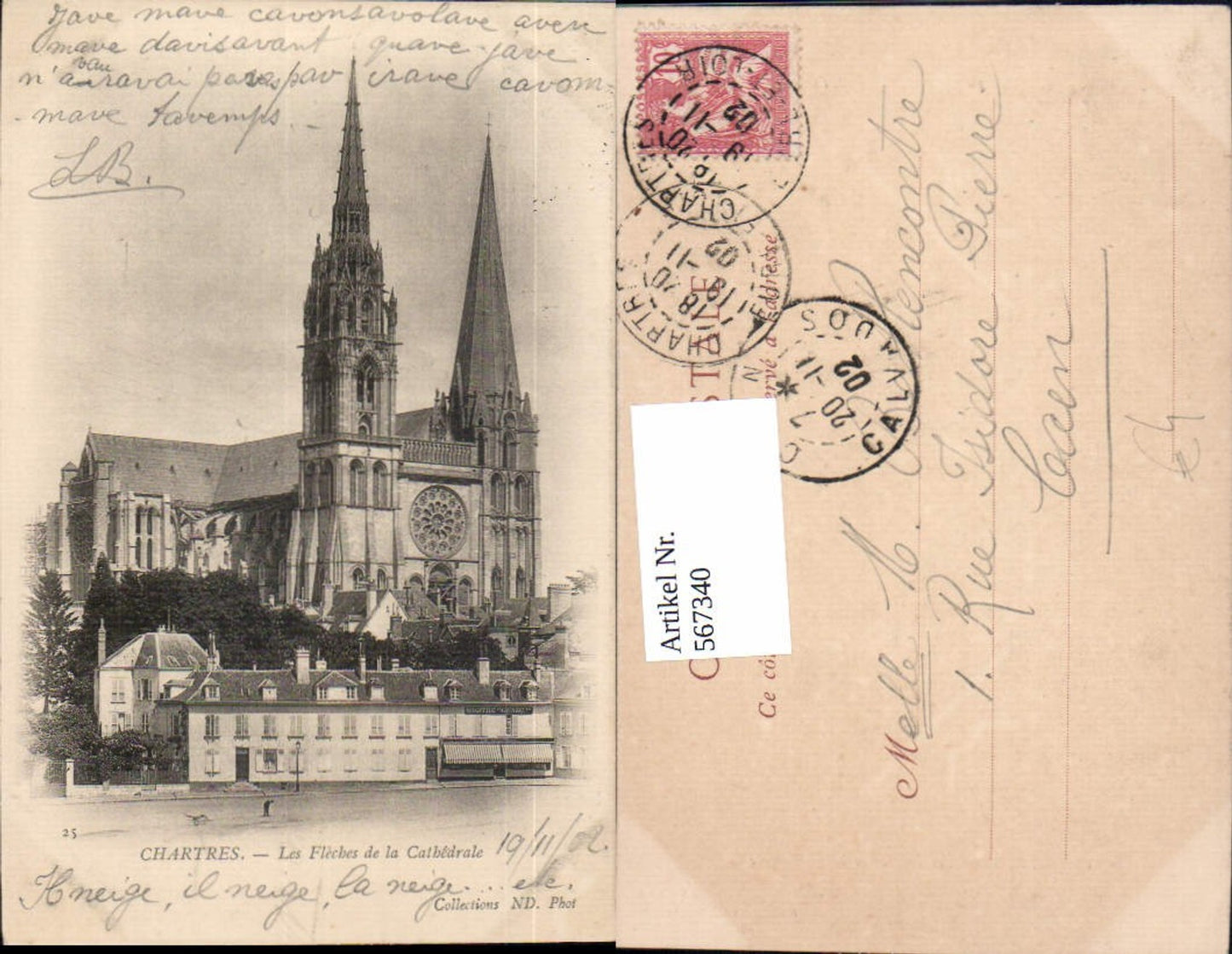 567340,Chartres Les Fleches de la Cathedrale Kathedrale