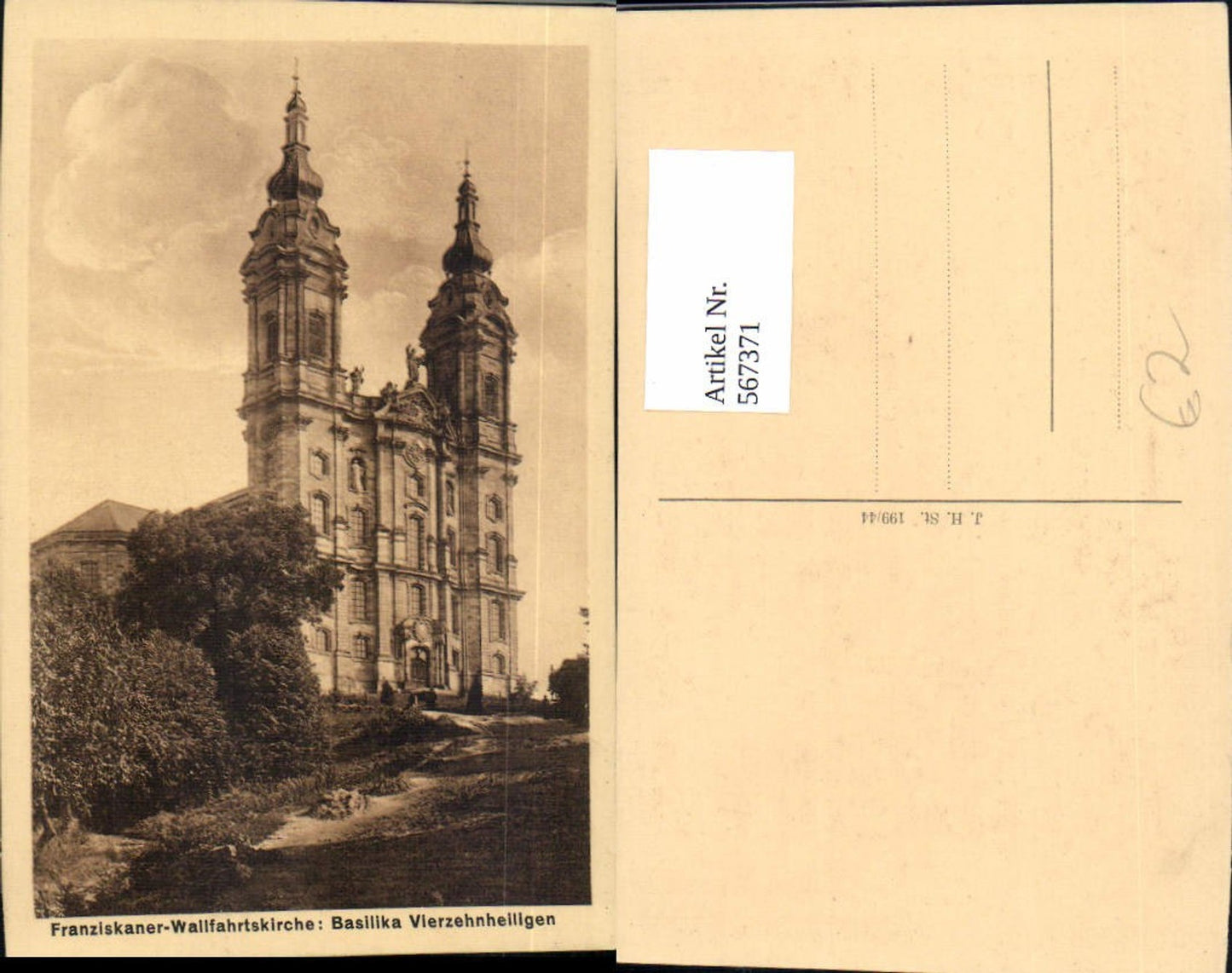 567371,Bad Staffelstein Basilika Vierzehnheiligen