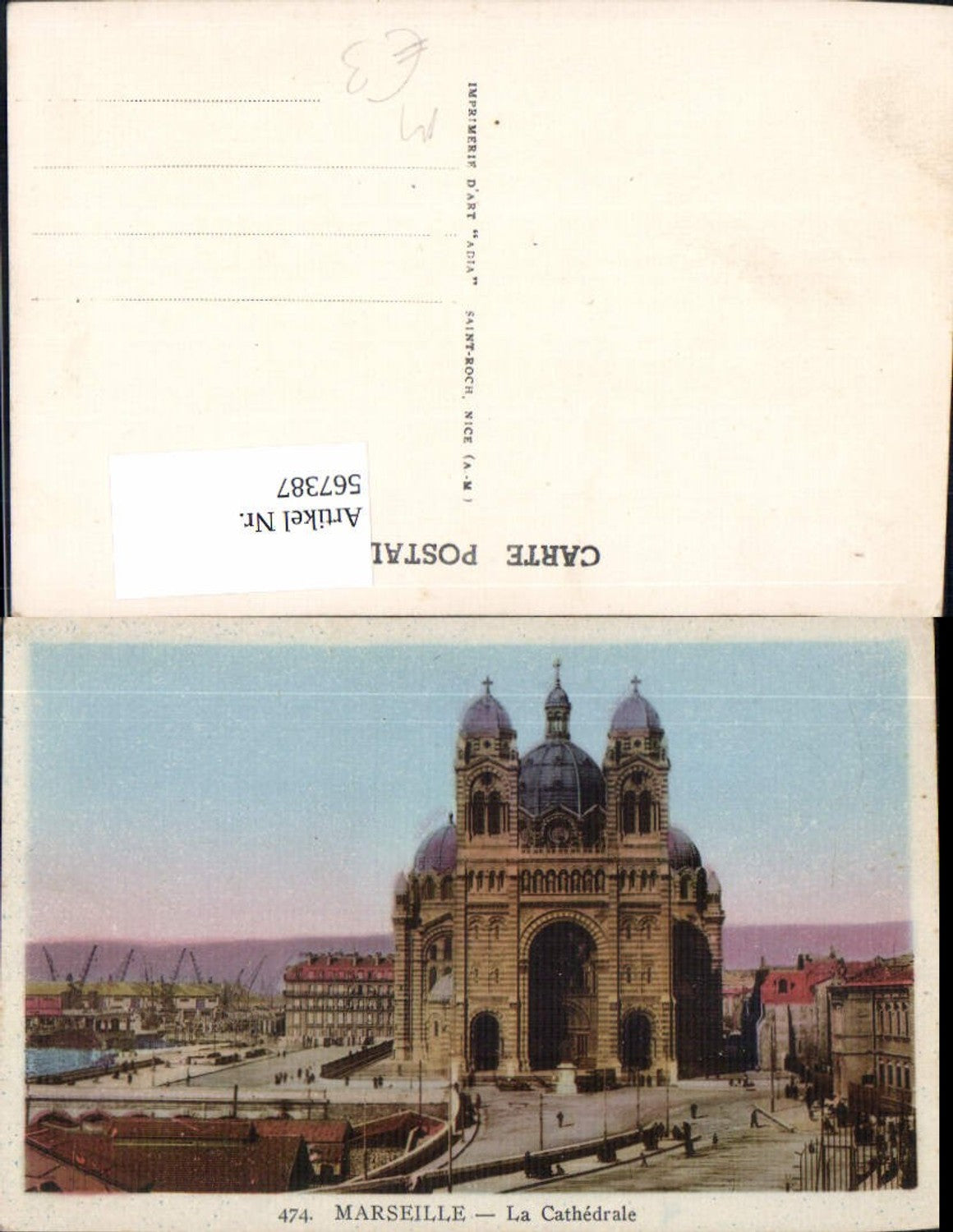 567387,Marseille La Cathedrale Kathedrale Kirche am Hafen