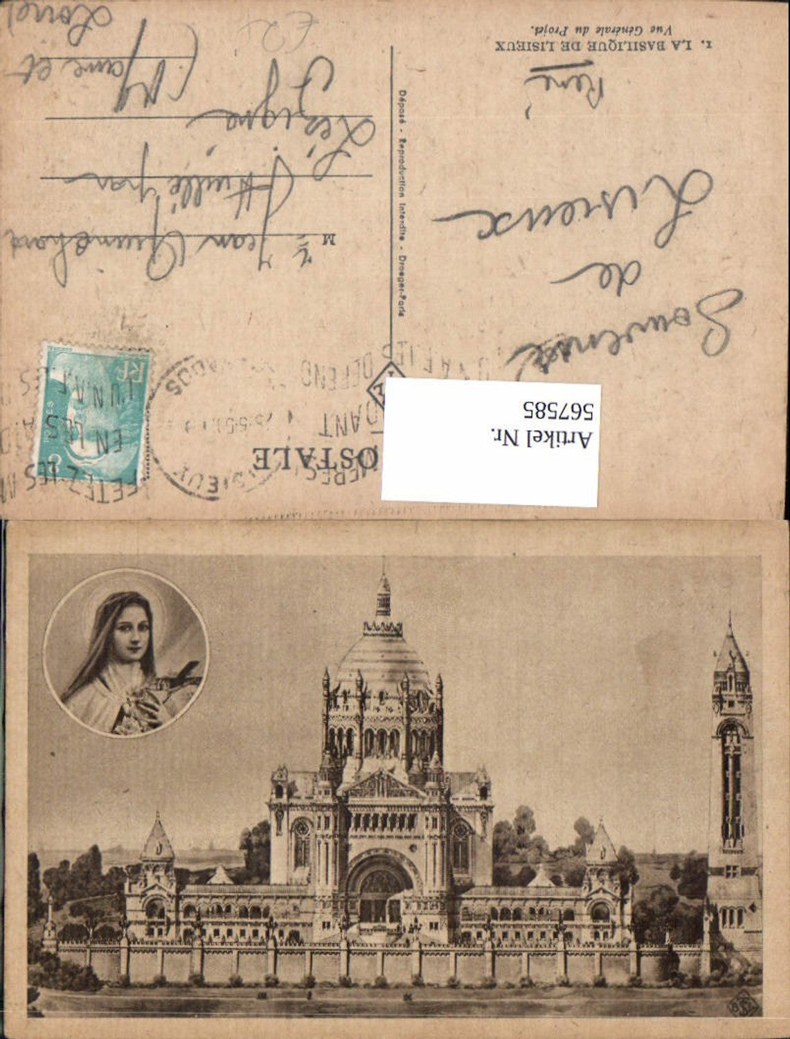 567585,La Basilique de Lisieux Vue Generale du Project Basilika