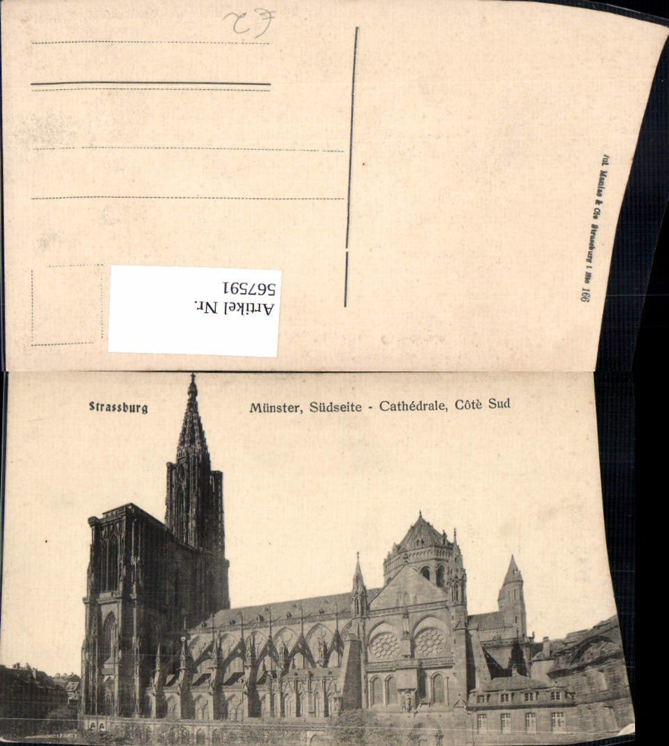 567591,Strassburg Straßburg Münster Südseite Cathedrale Cote Sud