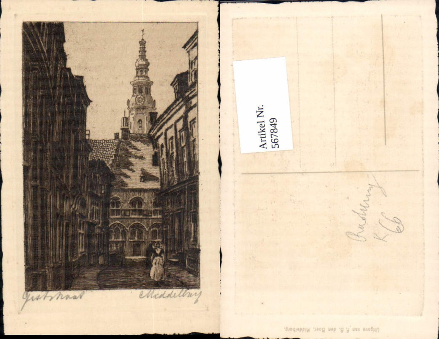 567849, Artist AK Etching Middelburg