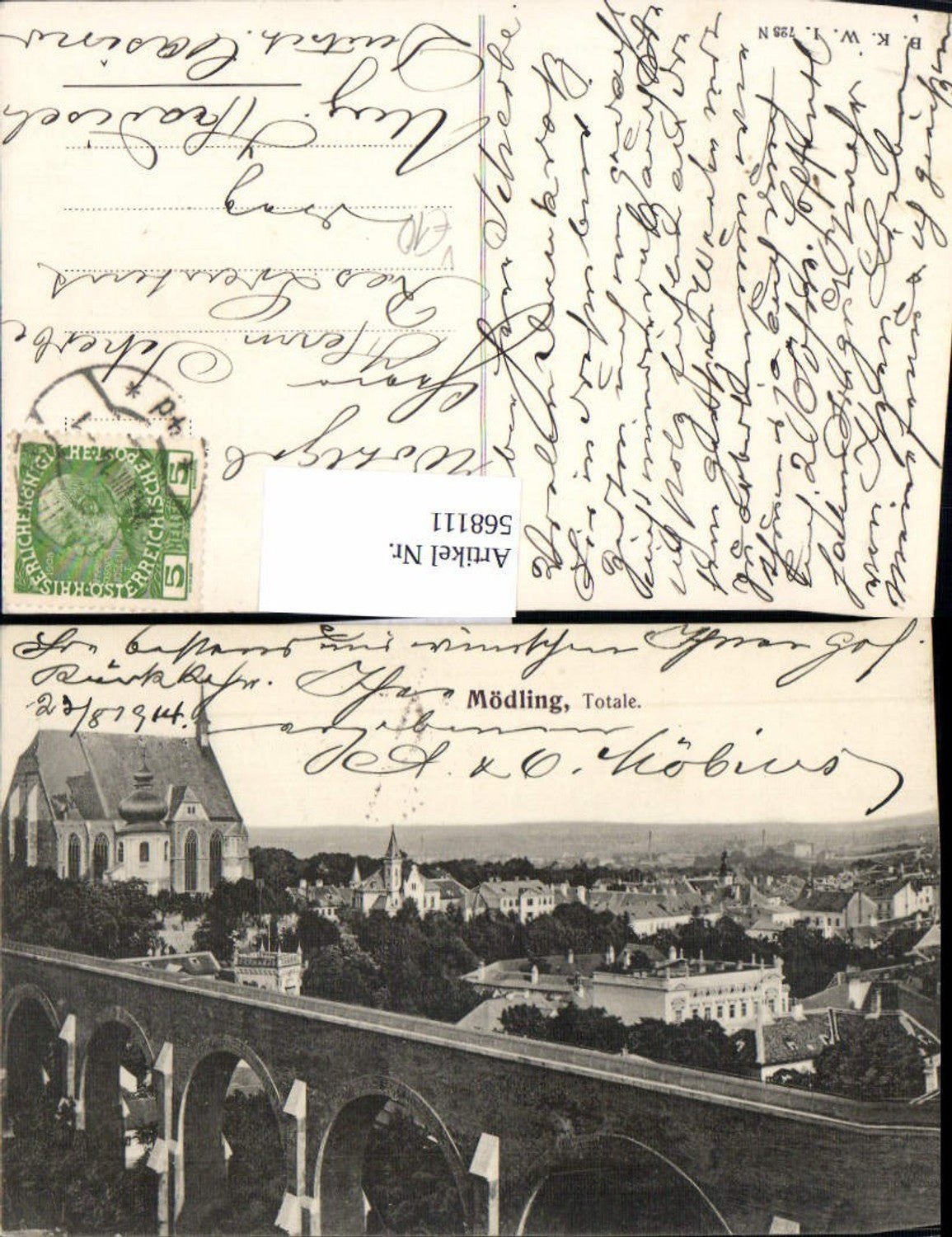 568111,Mödling Klause Viadukt pub B.K.W.I. 723 N