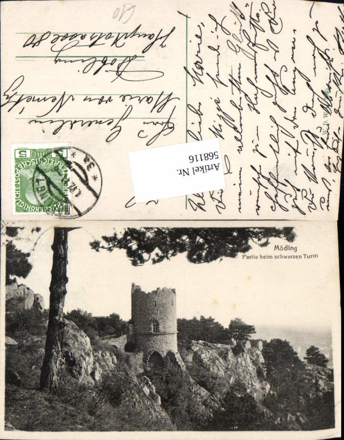 568116,Mödling b. Wien Partie beim Schwarzen Turm